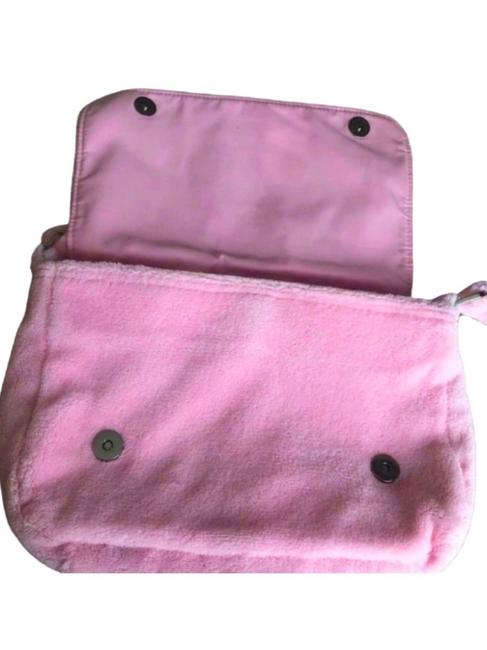 Authentic Chanel GWP Pink terrycloth Crossbody - Picture 4 of 7